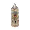 1.1 Liter | OktoberfestHaus Tankard Beer Stein Engraved Collectible Bier Krug With Lid German Adler (Eagle) Midieval Coat Of Arms Beer Mugs for Men view 1