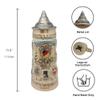 1.1 Liter | OktoberfestHaus Tankard Beer Stein Engraved Collectible Bier Krug With Lid German Adler (Eagle) Midieval Coat Of Arms Beer Mugs for Men view 2