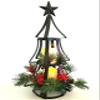 Holiday Cottage Rustic Tiered Lighted Christmas Tree view 1