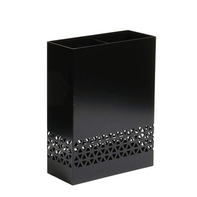 Umbrella Racks AYY Small Hollow Metal Umbrella Stand, White Black Umbrella Holder Storage Basket at The Entrance of The Living Room Corridor, Saving Space and Easy to Clean, 30X13X40cm