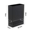Umbrella Racks AYY Small Hollow Metal Umbrella Stand, White Black Umbrella Holder Storage Basket at The Entrance of The Living Room Corridor, Saving Space and Easy to Clean, 30X13X40cm view 4