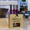 Umbrella Racks AYY Commercial Metal Umbrella Stand, Large-Capacity Metal Umbrella Holder for Hotel Bank VIP Club, Accommodating 12-22 Umbrellas, White Gold Black (Color : Gold, Size : 502050cm) view 3