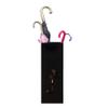Umbrella Racks AYY Black Wrought Iron Umbrella Stand Umbrella Holder, Cane Cue Holder with Hook and Movable Drip Tray, Used for Hotel Office Cafe, 20x20x52cm view 1