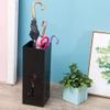 Umbrella Racks AYY Black Wrought Iron Umbrella Stand Umbrella Holder, Cane Cue Holder with Hook and Movable Drip Tray, Used for Hotel Office Cafe, 20x20x52cm view 3