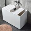 Bathtub Tray, Bathtub Cover Anti-dust Folding Dust Board Bathtub Insulation Cover,Bath Lid,Shutter Bath Lid-White PVC (Size : 109800.6cm) view 2