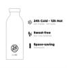 24Bottles Clima Bottle  Insulated Water Bottle, 330 ml/500 ml/850 ml, 100% Airtight Reusable (12 Hours Hot Drink, 24 Hours Cold Drink), Eco Friendly Stainless Steel Bottle view 2