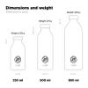 24Bottles Clima Bottle  Insulated Water Bottle, 330 ml/500 ml/850 ml, 100% Airtight Reusable (12 Hours Hot Drink, 24 Hours Cold Drink), Eco Friendly Stainless Steel Bottle view 4