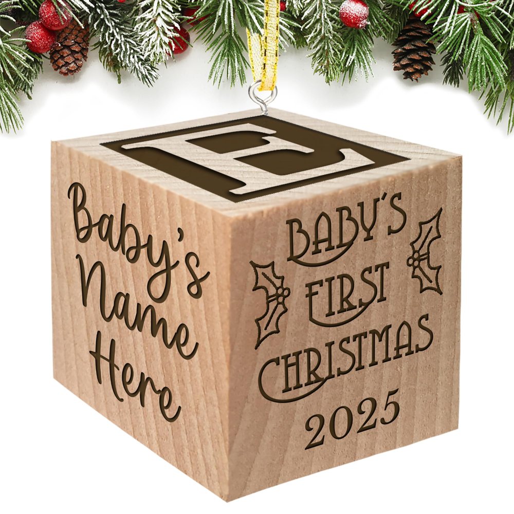 Baby's First Christmas Ornament 2025 (Personalized)