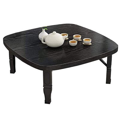 Folding Table, Square Dining Table/Japanese-Style Low Table/Study Table/Small Desk, for Tatami Bedroom Bay Window Tea Room, 7 Colors (Color : E, Size : 80x8035cm)