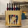 Umbrella Racks WXYZ Umbrella Stand Hotel Lobby Bank Commercial Light Luxury Umbrella Bucket, 12-Hole Large Capacity Umbrella Storage Rack, 55x24x72cm Gold and Black (Color : Gold) view 2