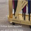Umbrella Racks WXYZ Umbrella Stand Hotel Lobby Bank Commercial Light Luxury Umbrella Bucket, 12-Hole Large Capacity Umbrella Storage Rack, 55x24x72cm Gold and Black (Color : Gold) view 4