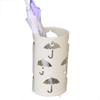Umbrella Racks Hua White Metal Umbrella Stand, Umbrella Barrels at The Entrance of A Home Hotel Supermarket, with Drip Tray, Large Capacity to Store 8 Umbrellas, 24x41cm view 1