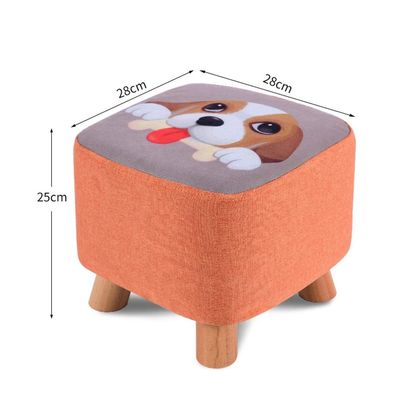 HOMEH Portable Comfortable Square Pouffe Stool Seat, Home Accessory Sofa Stepping Hallway Change Shoes Footrest for Kids Adults (Color : #2)