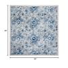 Martha Stewart x SAFAVIEH Area Rug Collection - 8' Square, Cream & Blue, Floral Pattern, Non-Shedding & Easy Cleaning, Ideal for Living Room, Bedroom, Office, Dining Space (MSR2862D) view 2