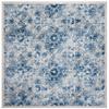 Martha Stewart x SAFAVIEH Area Rug Collection - 8' Square, Cream & Blue, Floral Pattern, Non-Shedding & Easy Cleaning, Ideal for Living Room, Bedroom, Office, Dining Space (MSR2862D) view 3