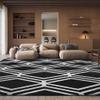 SAFAVIEH Area Rug 8x10 - Adirondack Collection - Large - Black & Ivory, Modern Geometric Design, Non-Shedding & Easy Cleaning, Ideal for Living Room, Bedroom, Office, Dining Space (ADR253H) view 1