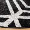 SAFAVIEH Area Rug 8x10 - Adirondack Collection - Large - Black & Ivory, Modern Geometric Design, Non-Shedding & Easy Cleaning, Ideal for Living Room, Bedroom, Office, Dining Space (ADR253H) view 4