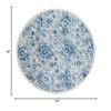 Martha Stewart x SAFAVIEH Area Rug Collection - 8' Round, Cream & Blue, Floral Pattern, Non-Shedding & Easy Cleaning, Ideal for Living Room, Bedroom, Office, Dining Space (MSR2862D) view 2