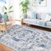 Martha Stewart x SAFAVIEH Area Rug Collection - 4' x 6', Navy & Ivory, Non-Shedding & Easy Cleaning, Ideal for Living Room, Foyer, Bedroom, Accent Space (MSR883N) view 3