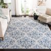 Martha Stewart x SAFAVIEH Area Rug Collection - 8' Square, Cream & Blue, Floral Pattern, Non-Shedding & Easy Cleaning, Ideal for Living Room, Bedroom, Office, Dining Space (MSR2856D) view 1