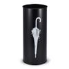 Umbrella Racks Hua Black Metal Umbrella Stand, Decorative Umbrella Bucket in Entrance Corridor, Cane Bucket, Suitable for Home Hotel and Supermarket, with Hook, 20x45cm view 1