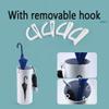 Umbrella Racks Hua Black Metal Umbrella Stand, Decorative Umbrella Bucket in Entrance Corridor, Cane Bucket, Suitable for Home Hotel and Supermarket, with Hook, 20x45cm view 4