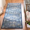 Martha Stewart x SAFAVIEH Area Rug Collection - 2' x 12' Runner, Navy & Cream, Floral Pattern, Non-Shedding & Easy Cleaning, Ideal for Living Room, Foyer, Bedroom, Hallway (MSR2862N) view 1