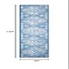 Martha Stewart x SAFAVIEH Area Rug Collection - 2' x 12' Runner, Navy & Cream, Floral Pattern, Non-Shedding & Easy Cleaning, Ideal for Living Room, Foyer, Bedroom, Hallway (MSR2862N) view 2
