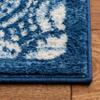 Martha Stewart x SAFAVIEH Area Rug Collection - 2' x 12' Runner, Navy & Cream, Floral Pattern, Non-Shedding & Easy Cleaning, Ideal for Living Room, Foyer, Bedroom, Hallway (MSR2862N) view 4