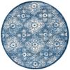 Martha Stewart x SAFAVIEH Area Rug Collection - 4' Round, Navy & Cream, Floral Pattern, Non-Shedding & Easy Cleaning, Ideal for Living Room, Bedroom, Office, Dining Space (MSR2862N) view 3