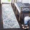 Martha Stewart x SAFAVIEH Area Rug Collection - 2' x 12' Runner, Cream & Blue, Floral Pattern, Non-Shedding & Easy Cleaning, Ideal for Living Room, Foyer, Bedroom, Hallway (MSR2856D) view 1
