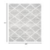 Martha Stewart x SAFAVIEH Shag Rug Collection - 4' x 6', White & Light Grey, Non-Shedding & Easy Cleaning, Ultra Plush Thick Pile, Ideal for Living Room, Foyer, Bedroom, Accent Space (MSR0720A) view 2
