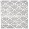Martha Stewart x SAFAVIEH Shag Rug Collection - 4' x 6', White & Light Grey, Non-Shedding & Easy Cleaning, Ultra Plush Thick Pile, Ideal for Living Room, Foyer, Bedroom, Accent Space (MSR0720A) view 3
