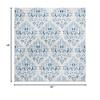 Martha Stewart x SAFAVIEH Area Rug Collection - 4' Square Cream & Blue, Floral Pattern, Non-Shedding & Easy Cleaning, Ideal for Living Room, Bedroom, Office, Dining Space (MSR2856D) view 2