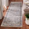 Martha Stewart x SAFAVIEH Area Rug Collection - 2'2" x 8' Runner, Grey & Blue, Non-Shedding & Easy Cleaning, Ideal for Living Room, Bedroom, Foyer, Hallway (MSR813F) view 1