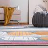 SAFAVIEH Area Rug 8x10 - Orwell Collection - Large - Grey & Orange, Mid-Century Modern Design, Non-Shedding & Easy Cleaning, Ideal for Living Room, Bedroom, Office, Dining Space (ORW367H) view 4