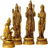AONA Lord Shri Ram Darbar Decorative Idol Statue - (Brass, Height 9") view 1