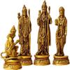 AONA Lord Shri Ram Darbar Decorative Idol Statue - (Brass, Height 9") view 2