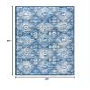 Martha Stewart x SAFAVIEH Area Rug Collection - 3' x 5', Navy & Cream, Floral Pattern, Non-Shedding & Easy Cleaning, Ideal for Living Room, Bedroom, Foyer, Accent Space (MSR2862N) view 2