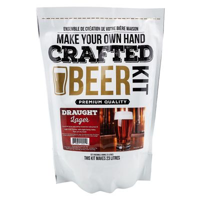 ABC Crafted Series Beer Making Kit | Beer Making Ingredients for Home Brewing | Yields 6 Gallons of Beer | (Draught)
