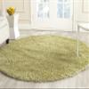 SAFAVIEH California Shag Collection Area Rug - 4' Round, Green, Non-Shedding & Easy to Clean, Ultra Plush Thick Pile, Ideal for Living Room, Bedroom, Dining Space (SG151-5252) view 1
