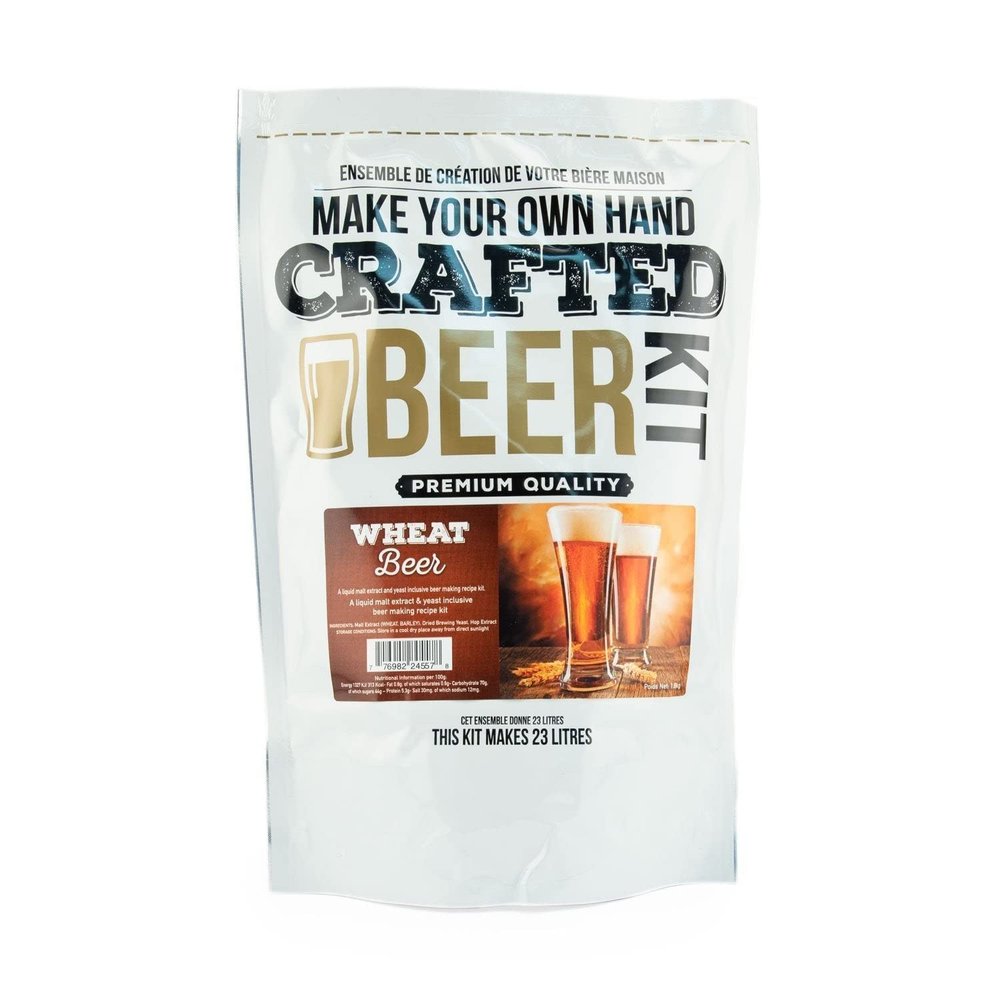 ABC Crafted Series Beer Making Kit | Beer Making Ingredients for Home Brewing | Yields 6 Gallons of Beer | (Wheat Beer)