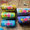 Baba Art And Crafts Flower Handmade Design Set of 4 Glasses Enamleware Floral Design Handprints Diwali Christmas Tumbler Gift Set Item (Multi Color) view 2