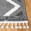 SAFAVIEH Area Rug 8x10 - Moroccan Tassel Shag Collection - Large - Ivory & Black, Boho Design, Non-Shedding & Easy Cleaning, Plush Pile, Ideal for Living Room, Bedroom, Dining Space (MTS452A) view 4