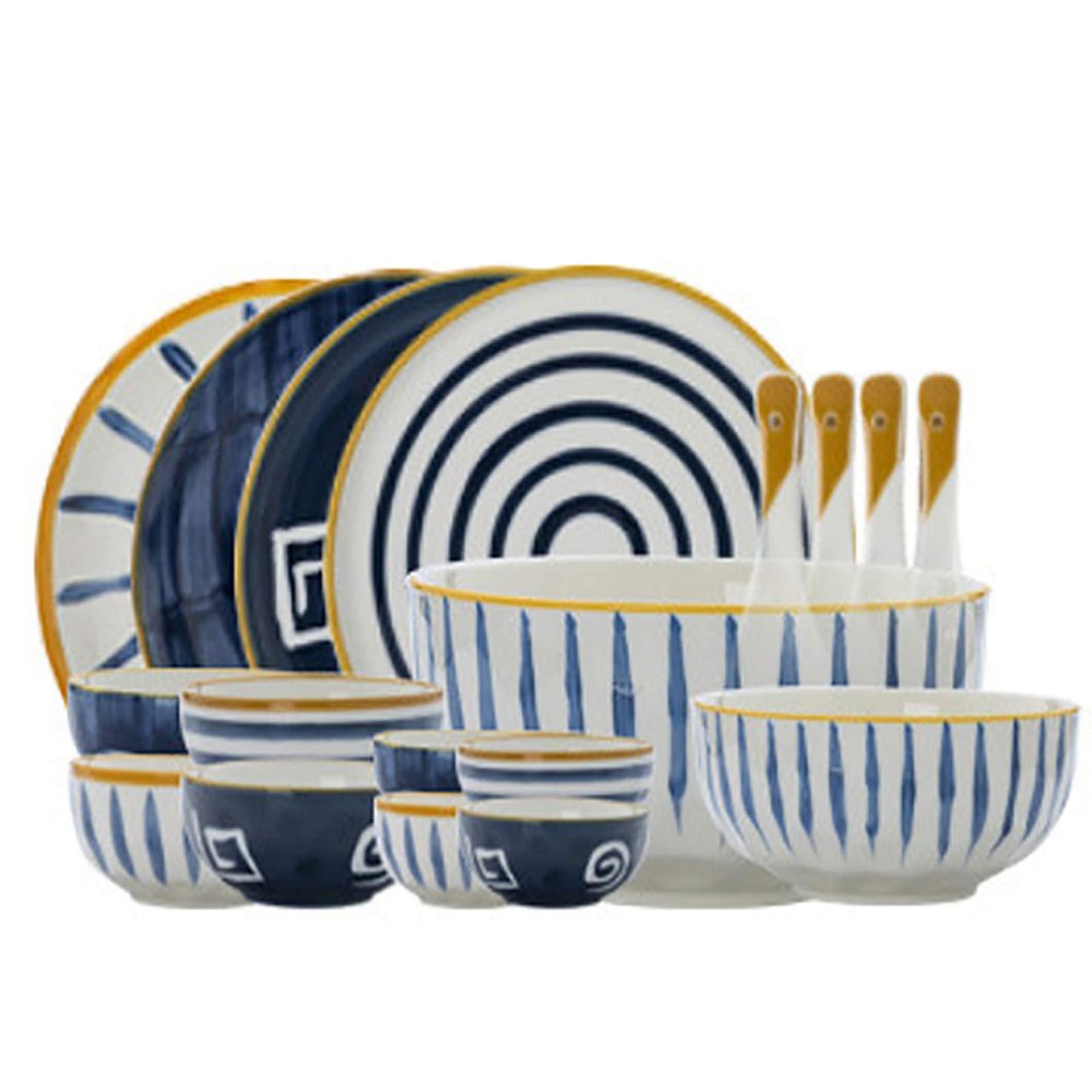 23-Piece Kitchen Dinnerware Set, Plates, Dishes, Bowls