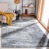 SAFAVIEH Evoke Collection 4' x 6' Ivory/Grey EVK272F Modern Abstract Non-Shedding Living Room Bedroom Accent Rug view 1