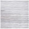 SAFAVIEH Lagoon Collection Area Rug - 6'7" Square, Ivory & Grey, Modern Stripe Design, Non-Shedding & Easy Care, Ideal for High Traffic Areas in Living Room, Bedroom (LGN148A) view 1