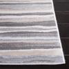 SAFAVIEH Lagoon Collection Area Rug - 6'7" Square, Ivory & Grey, Modern Stripe Design, Non-Shedding & Easy Care, Ideal for High Traffic Areas in Living Room, Bedroom (LGN148A) view 2