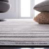 SAFAVIEH Lagoon Collection Area Rug - 6'7" Square, Ivory & Grey, Modern Stripe Design, Non-Shedding & Easy Care, Ideal for High Traffic Areas in Living Room, Bedroom (LGN148A) view 3