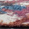 SAFAVIEH Gypsy Shag Collection Area Rug - 4' Round, Ivory & Blue, Abstract Design, Non-Shedding & Easy Care, 2-inch Thick Ideal for High Traffic Areas in Living Room, Bedroom (GYP521B) view 4